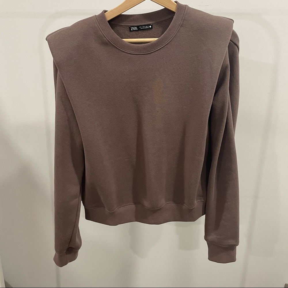 Zara taupe sweatshirt - Picture 8 of 13